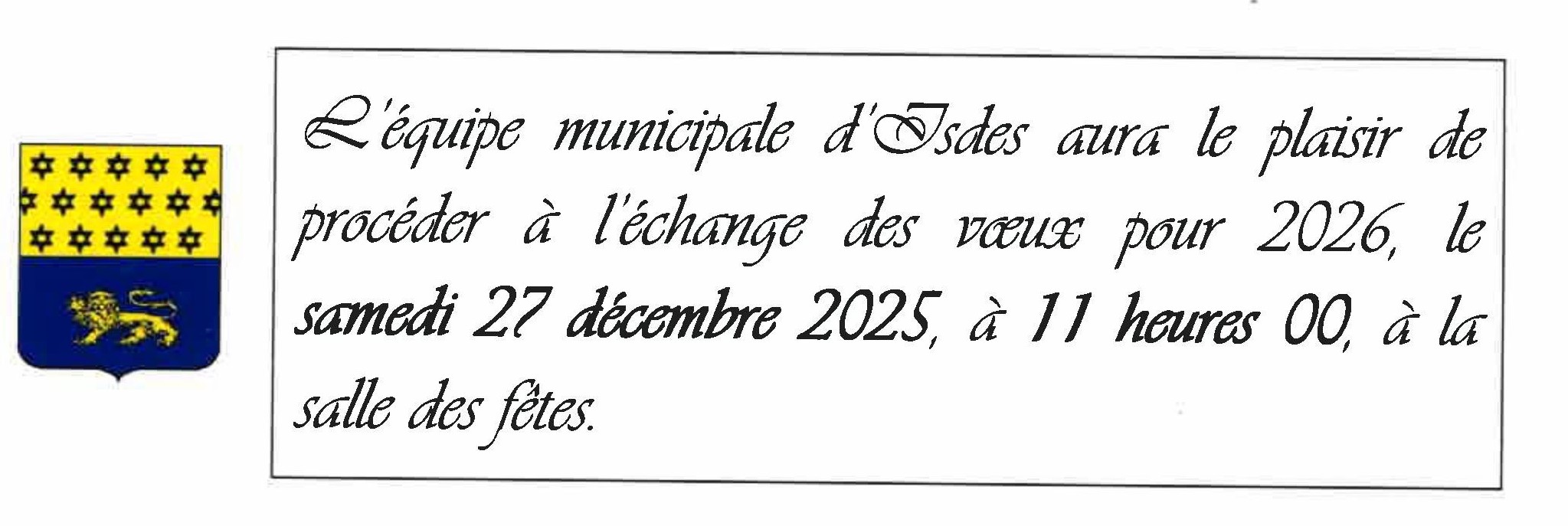 2025 INVITATION VOEUX MAIRIE